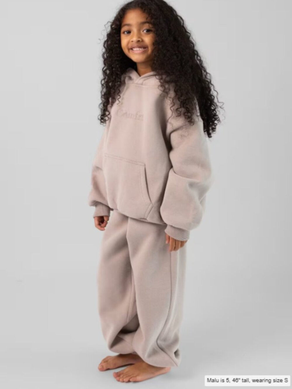 Comfrt Clothing Signature Kids SET Sweatpants and Hoodie Both XL in "Bark"